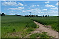 Footpath across the fields to Hollins Lane