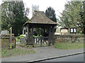 TM4489 : War Memorial lych gate at Worlingham church by Adrian S Pye