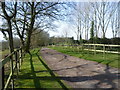 The driveway to Boughton Manor