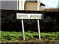 TM2972 : Noyes Avenue sign by Geographer