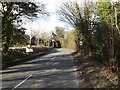 TM2972 : Entering Laxfield on the B1117 Vicarage Road by Geographer