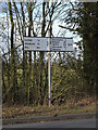 TM3071 : Roadsign on the B1117 Rowe's Hill by Geographer
