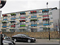 TQ3179 : Colourful balconies, Webber Street by Stephen Craven