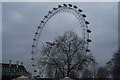 TQ3080 : View of the London Eye from the Classic Car Boot Sale by Robert Lamb