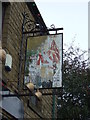 Sign for the Wellington, Oldham (faded south side)