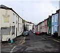 Colourful houses in East Street, Newport