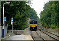 SK0181 : Train leaving Whaley Bridge Station, Derbyshire by Roger  Kidd