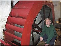 TF0919 : Restored mill wheel at Bourne, Lincolnshire by Rex Needle