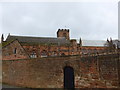 Carlisle Cathedral glimpsed from West Walls