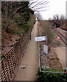 Southern exit path from Danescourt railway station, Cardiff