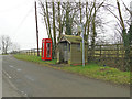 Bus shelter and telephone kiosk at Carlton Hill