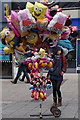 Balloon seller on New George Street, Plymouth