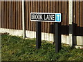 Brook Lane sign