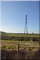 Pylon in a field