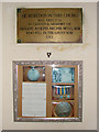 War memorial in Stoke Ash church