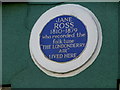 Jane Ross plaque, Limavady