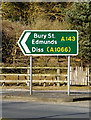 Roadsign on the A143 Bungay Road