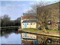 Leeds and Liverpool Canal passing Spring Bank Mill