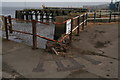 Lock gate hinge support of disused lock, Grimsby Fish Dock