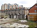 The rear of Charles Street South from Sandy Row