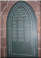 NY3955 : Carlisle Cathedral: memorial (34) by Basher Eyre
