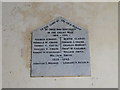 TM3481 : WW1 and WW2 memorial in Rumburgh church by Adrian S Pye