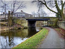 SD8433 : Leeds and Liverpool Canal, Godley Bridge by David Dixon