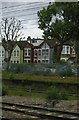 Houses on Manor Road, West Ealing, from the train