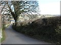 The lane to Lower Dunstone