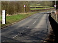 SO6554 : Roadside flood gauge near the River Frome, Bromyard by Jaggery