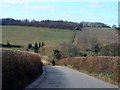 TQ0397 : Lane drops into the valley of the River Chess by Bikeboy
