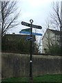 Finger post on the Thames Path