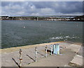 SM9705 : Cleddau Bridge from Hobbs Point, Pembroke Dock by Jaggery