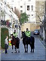 TQ2480 : Two mounted police officers, Holland Park Mews, London by Janusz Lukasiak