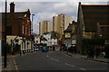 View north along Gunnersbury Lane, W3