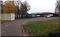 Access road from Pinehurst Road to a pavilion, Swindon