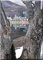 Across Loch Earn, a church in St Fillans