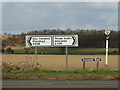 Signs on Doncaster Road, East Hardwick