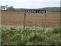 TM2484 : Green Lane sign by Geographer