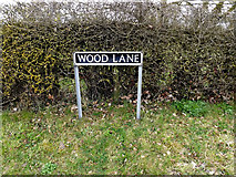 TM2386 : Wood Lane sign by Geographer