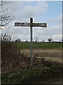 TM2386 : Roadsign off Hardwick Road by Geographer