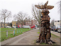 TQ3475 : Tree sculpture, Peckham Rye by Stephen Craven
