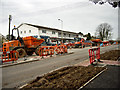 Roadworks at the junction between Church Hill and Old School Lane