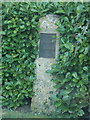 Dorchester: boundary stone on Poundbury Road