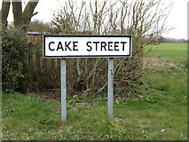 TM2773 : Cake Street sign by Geographer