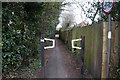 Path leading to The Spinney, Cottingham