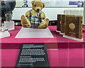 SP8633 : Alan Turing's Teddy Bear and Watch, Bletchley Park, Milton Keynes, Buckinghamshire by Christine Matthews