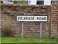 Vicarage Road sign