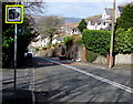 Speed camera sign, Penrhys Road, Ystrad