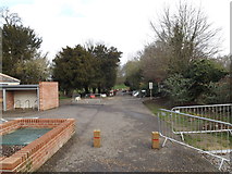 TG1908 : Entrance of Earlham Hall by Geographer